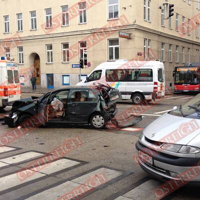 Massencrash am Währinger Gürtel