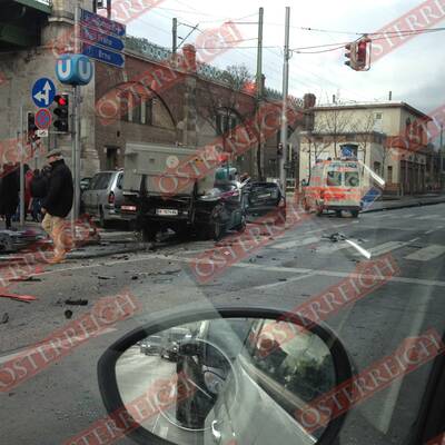 Massencrash am Währinger Gürtel