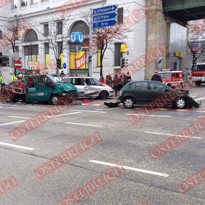 Massencrash am Währinger Gürtel