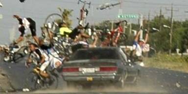 Betrunkener Mexikaner raste in Radrenn-Gruppe