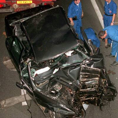 Lady Di kurz vor der Todesfahrt