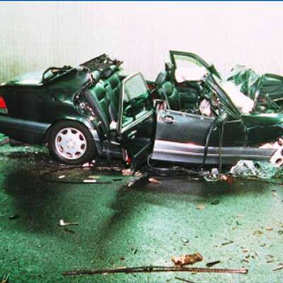 Lady Di kurz vor der Todesfahrt