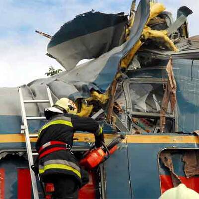 Schwerer Zugunfall in Ungarn