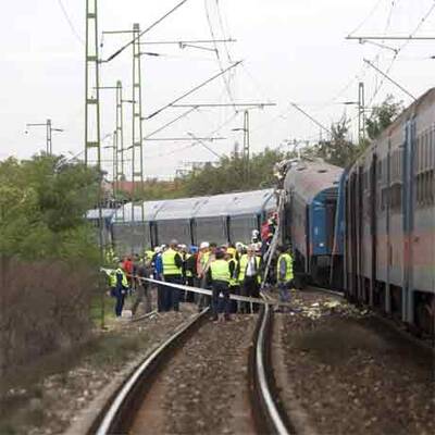 Schwerer Zugunfall in Ungarn