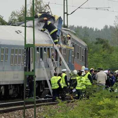 Schwerer Zugunfall in Ungarn