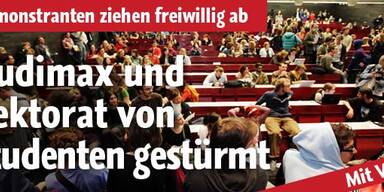 Studenten gaben Audimax wieder frei