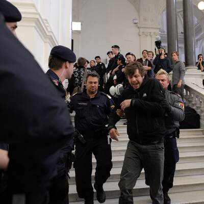 Studenten besetzen Rektorat der Uni Wien