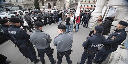 Polizei räumt besetzten Audimax