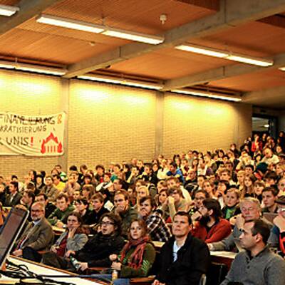 Vollversammlung an der Uni Klagenfurt