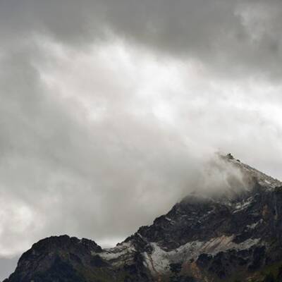 Das ist der Gipfel des 1973m hohen Untersbergs