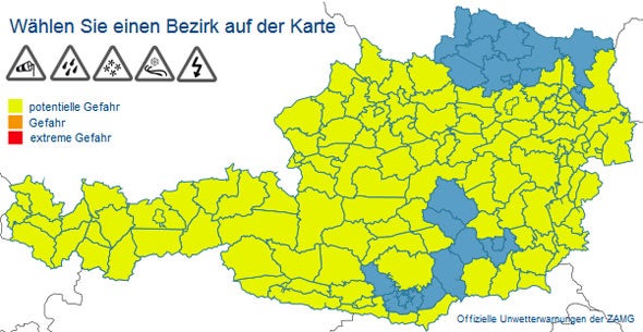 Wetter-Sturz um 22 Grad