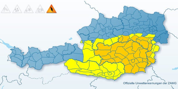 Unwetterwarnung GRAFIK
