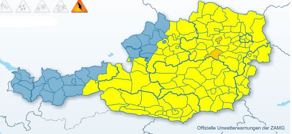 Unwetter überrollen Österreich