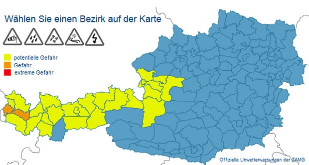 Achtung! Heute wieder Unwetter