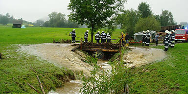 Unwetter Aufr&auml;umarbeiten