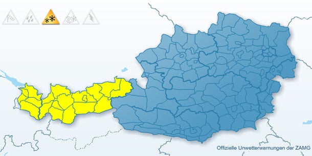 Temperatur-Sturz um 17 Grad