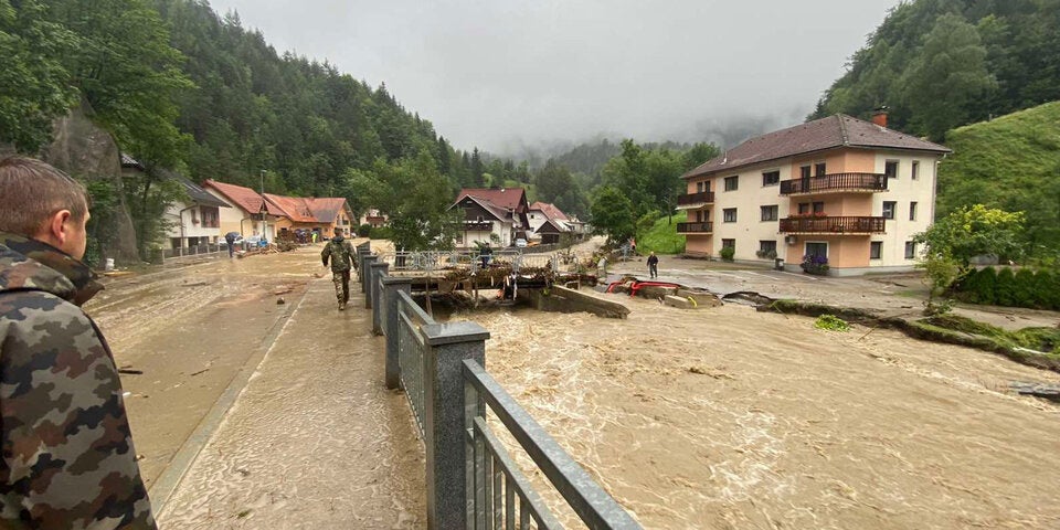 Hochwasser in Slowenien