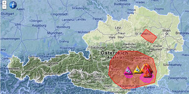 Heftige Unwetter überrollen Österreich