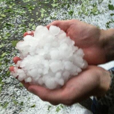 Heftiger Hagelschlag am Samstagabend in der Bundeshauptstadt