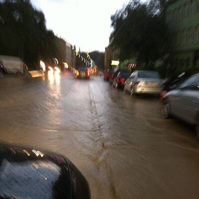 Heftiger Hagelschlag am Samstagabend in der Bundeshauptstadt