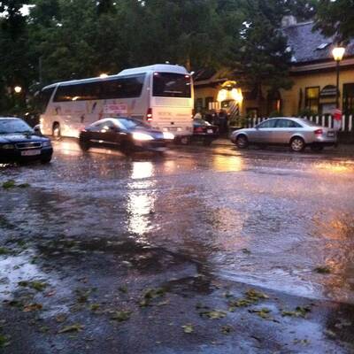 Heftiger Hagelschlag am Samstagabend in der Bundeshauptstadt