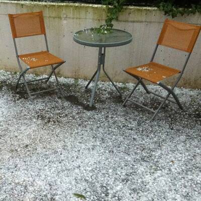 Heftiger Hagelschlag am Samstagabend in der Bundeshauptstadt