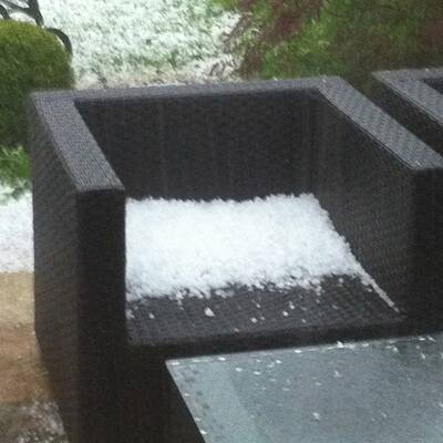 Heftiger Hagelschlag am Samstagabend in der Bundeshauptstadt