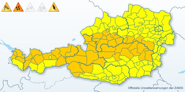 30 cm Neuschnee in Österreich