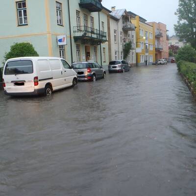 Unwetter in Linz