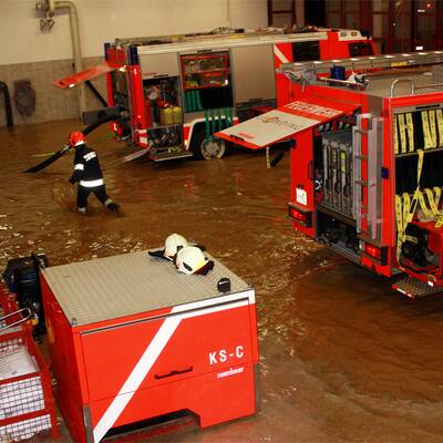 Überschwemmungen nach schweren Unwettern