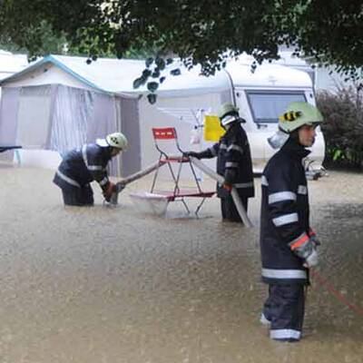Unwetter in Österreich
