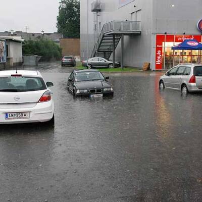 Heftige Unwetter in Leoben