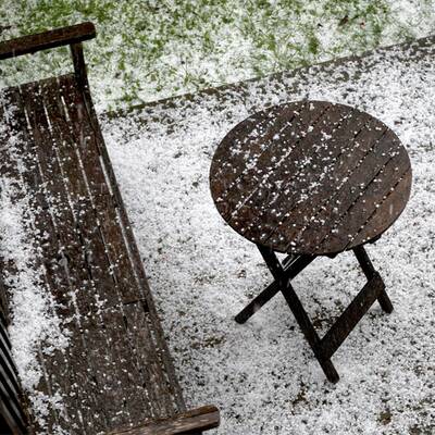 Hagelsturm über Bayern