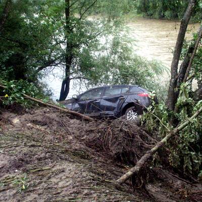 Aufräumarbeiten nach Unwettern