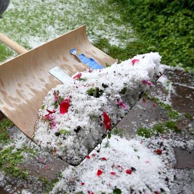 Hagelsturm über Bayern
