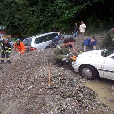 Unwetter in Österreich