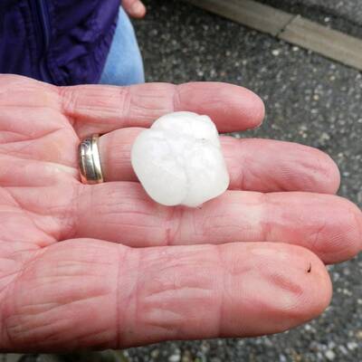 Aufräumarbeiten nach Unwettern