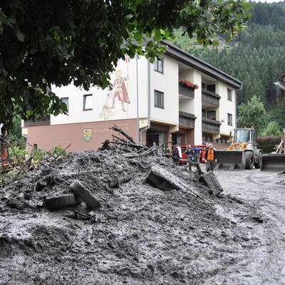 Murenabgang in der Steiermark