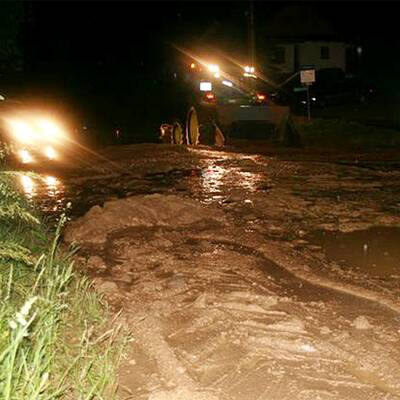 Überschwemmungen nach schweren Unwettern