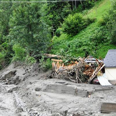 Murenabgang in der Steiermark