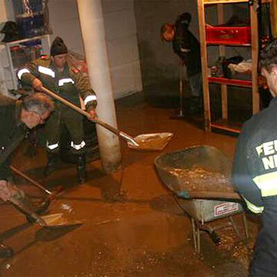 Überschwemmungen nach schweren Unwettern