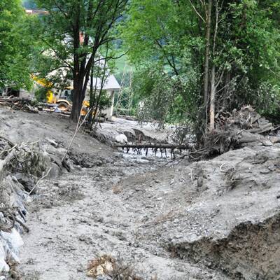 Murenabgang in der Steiermark