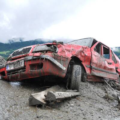 Murenabgang in der Steiermark