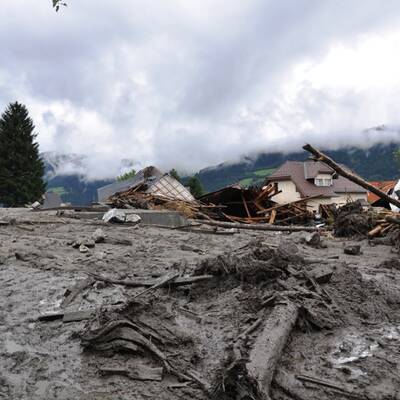 Murenabgang in der Steiermark