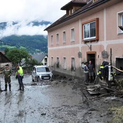 Murenabgang in der Steiermark