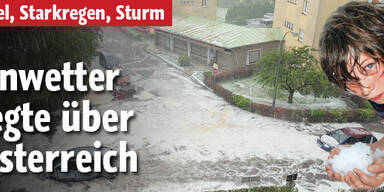 Heftige Gewitter in ganz Österreich