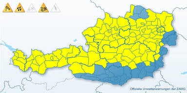 Unwetter-Alarm in &Ouml;sterreich