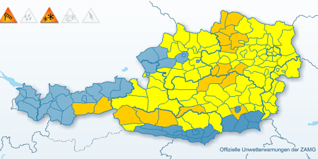 Unfall-Chaos durch Schnee-Hammer