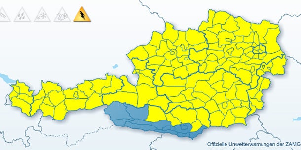 Wo es die schwersten Gewitter gibt