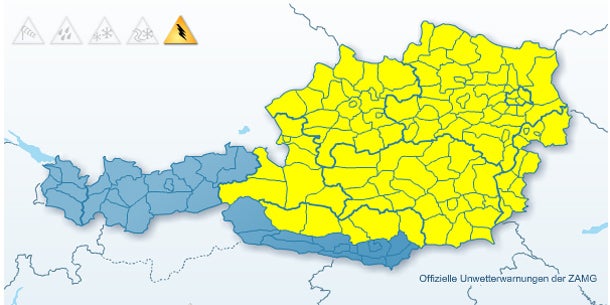 Am Samstag drohen Gewitter